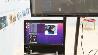 OpenCV视觉套件产品使用Gemini2相机作为视觉传感器，使用OpenCV Model Zoo中的深度模型.gif